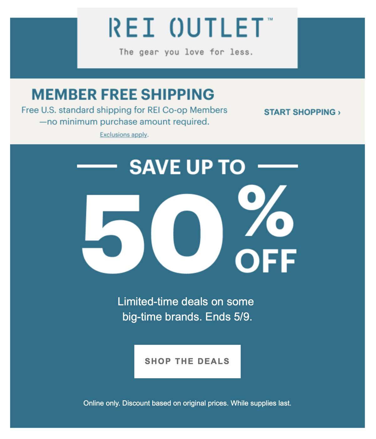 50% OFF REI Outlet Sale: This Weekend Only!