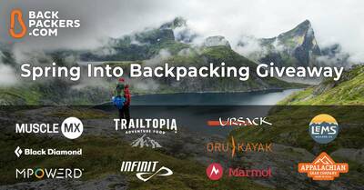 spring into backpacking giveaway