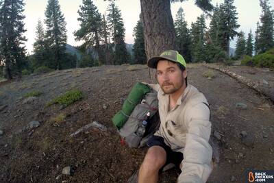 Section Hiking the Pacific Crest Trail Castle Crags to Etna Summit-stopped-selfie