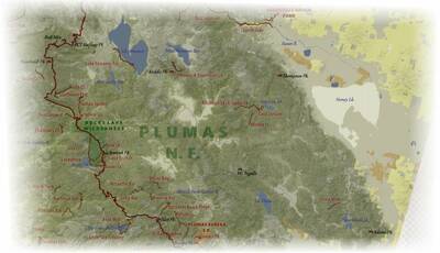 california hiking map preview plumas national forest