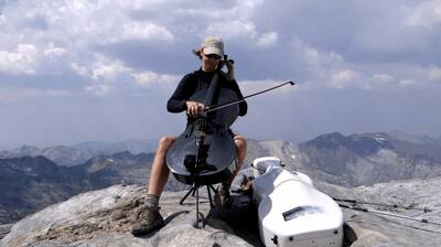 cello on a mountaintop ruth boden wallowa mountains