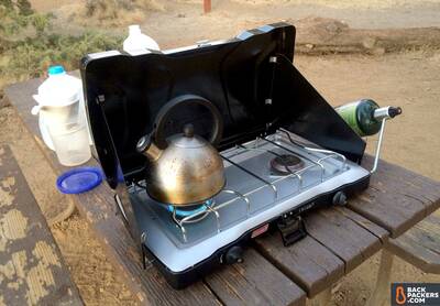 Coleman-Triton-Stove-review-boiling-water-at-lava-beds-national-monument
