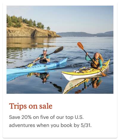 REI Anniversary Sale Adventure Trips