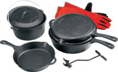 cabela's five-piece cast iron starter set