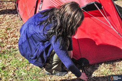 Patagonia-R2-review-setting-up-tent-breathable-side-panel