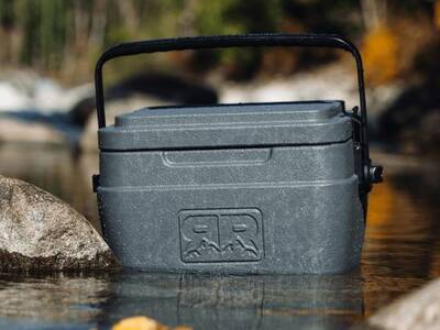 Rugged Road Cooler floating in water