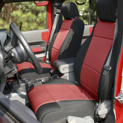 Stinger off-road seat covers in red