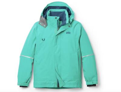A cozy jacket for the kids, REI Co-op's Timber Mountain Insulated Snow Jacket comes in wonderful colors and an array of sizes.