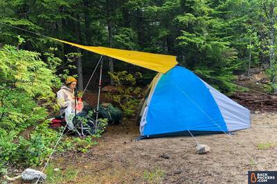 Therm-a-rest-ProLite-Plus-review-tarp-shelter-plus-tent