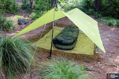 Therm-a-Rest-NeoAir-Uberlite-Review-tarp-tent-backpacking