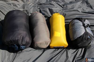stuff sacks compressed sleeping bags and quilts guide