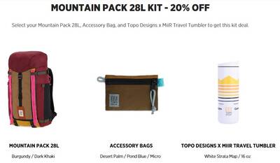 topo designs mountain kit