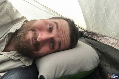 best-backpacking-pillows-Cocoon-Air-Core-Pillow-sleeping!