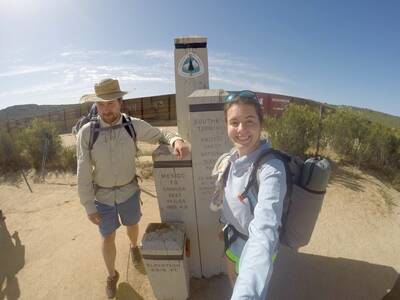 thru-hiking the pacific crest trail jill and rt day 1