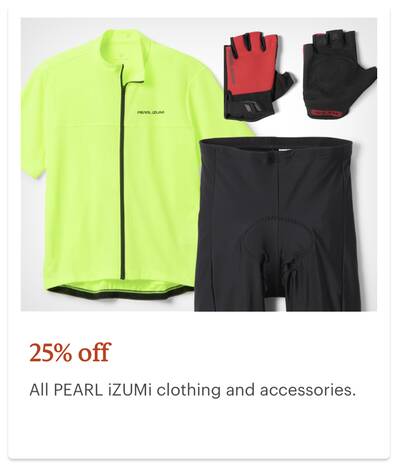 REI Anniversary Sale Pearl iZUMi