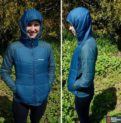 Montbell UL Thermawrap packable jacket stuff sack hood
