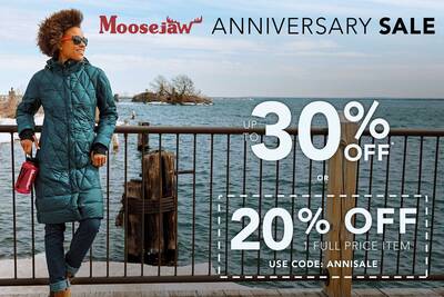 sustainability matters moosejaw anniversary sale banner