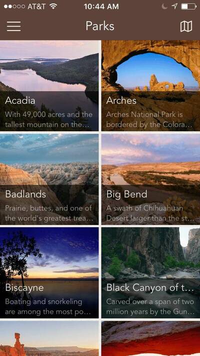 Chimani National Parks App National Parks