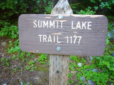 hike summit lake trail #1177