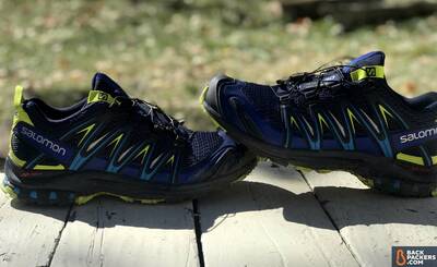 12 M US black Salomon Mens XA Pro 3D Trail Running Shoes