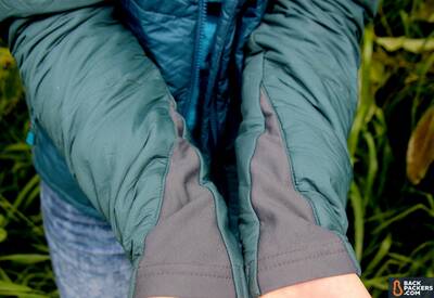 Montbell UL Thermawrap packable jacket stuff sack cuffs drying