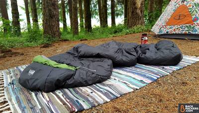REI-Trail-Pod-29-review-sleeping-bag-and-tent