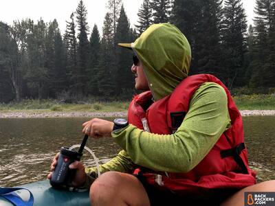 Katadyn-Hiker-Pro-review-pumping-on-river