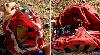 Gregory-Baltoro-65-review-main-access-and-top-chute-compression