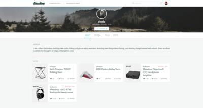Massdrop profile page HikeLighter