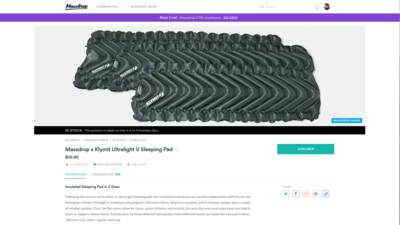 Massdrop x Klymit collaboration