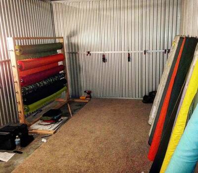 ripstop by the roll Humble beginnings - Storage unit first year in business