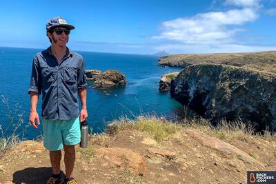 Patagonia-Baggies-review-channel-islands-santa-cruz-top-of-hike
