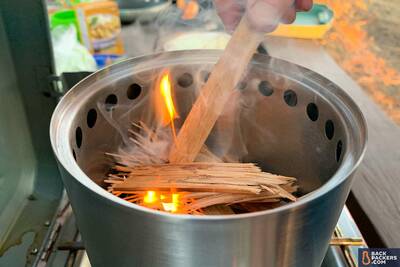 Solo-Stove-Titan-lighting-the-fire Portable Wood Burning Camp Stove