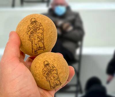 rawlogy cork massage ball bernie ball