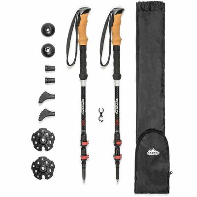 cascade mountain tech 3 K Carbon Fiber Trekking Poles