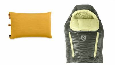 New Fillo Pillows and Disco Endless Promise Down Sleeping Bag