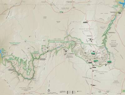grand-canyon-national-park-map Every National Park Service Map