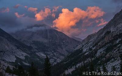 john muir trail in minutes sunset