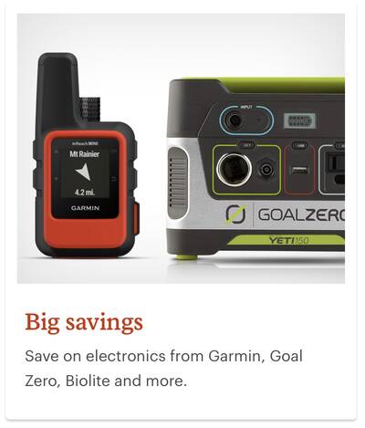 REI Anniversary Sale Electronics