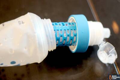 katadyn BeFree water filter bottle two parts
