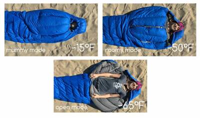 zipperless sleeping bag magnets nozipp modes