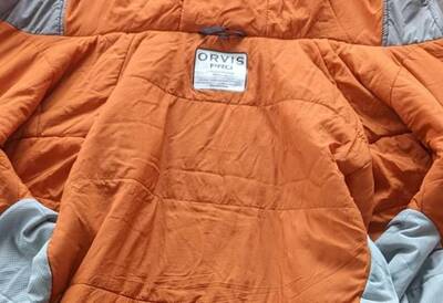 Interior of the Orvis Pro Insulated Hoodie