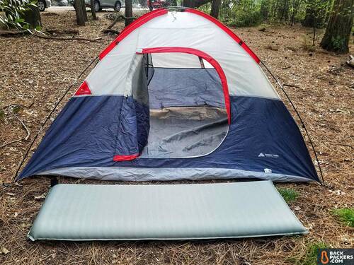 REI Camp Bed 3 5 Review 2019 Sleeping Pad Review Backpackers Com   Rei Camp Bed 3.5 Review Inflated Outside Tent 