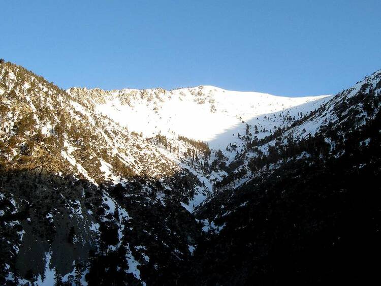 Watch: San Antonio Falls and Mount Baldy in Snow | Backpackers.com